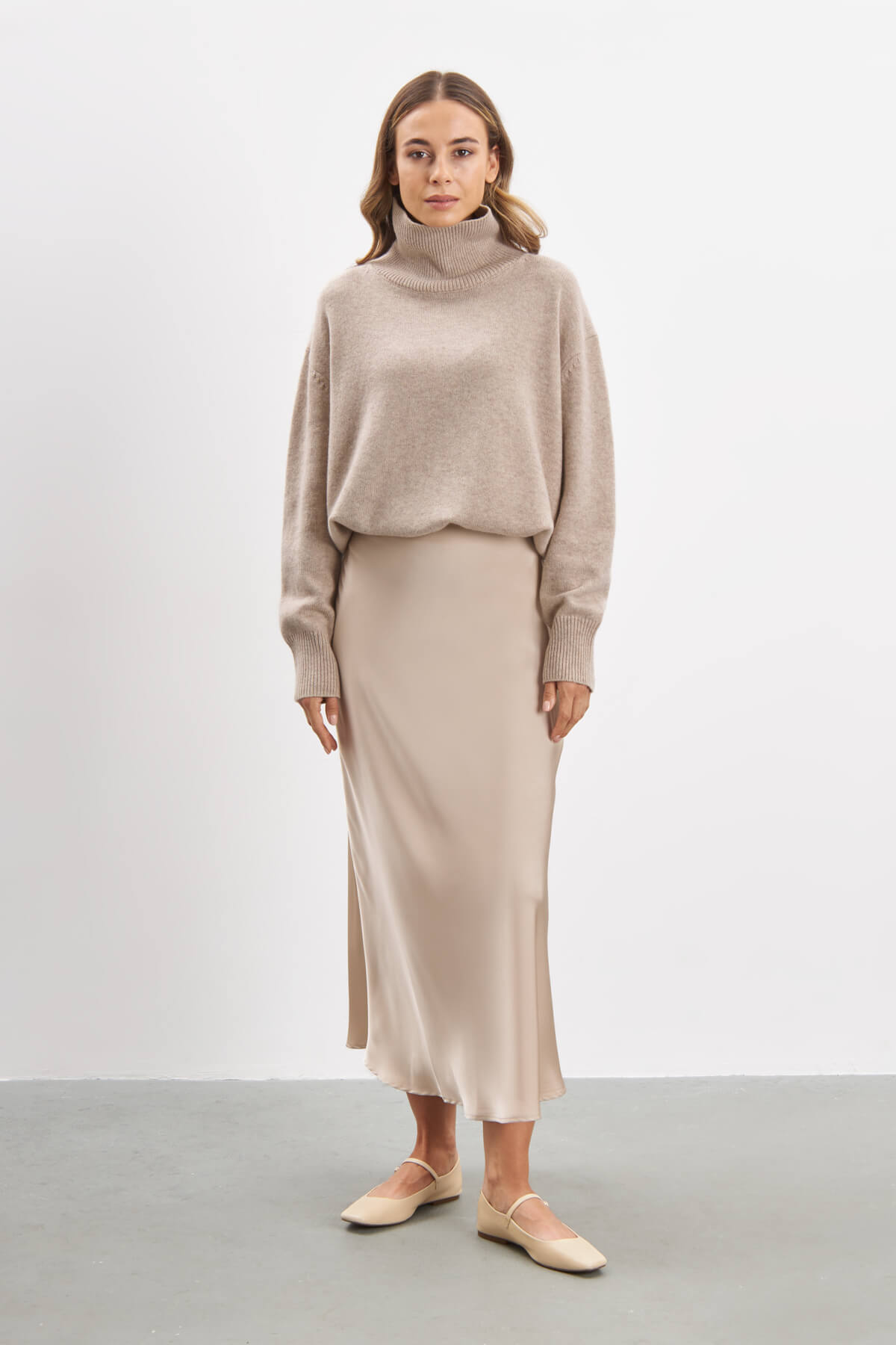 Gilmore Maxi Skirt - Beige