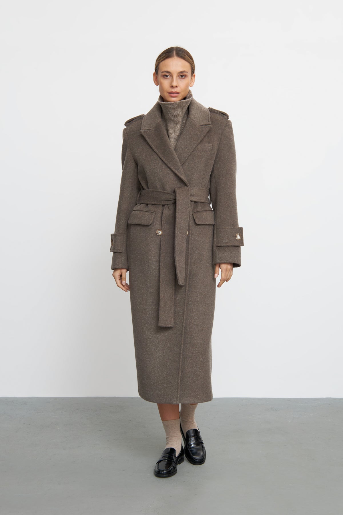 Kelby Coat Dark Brown