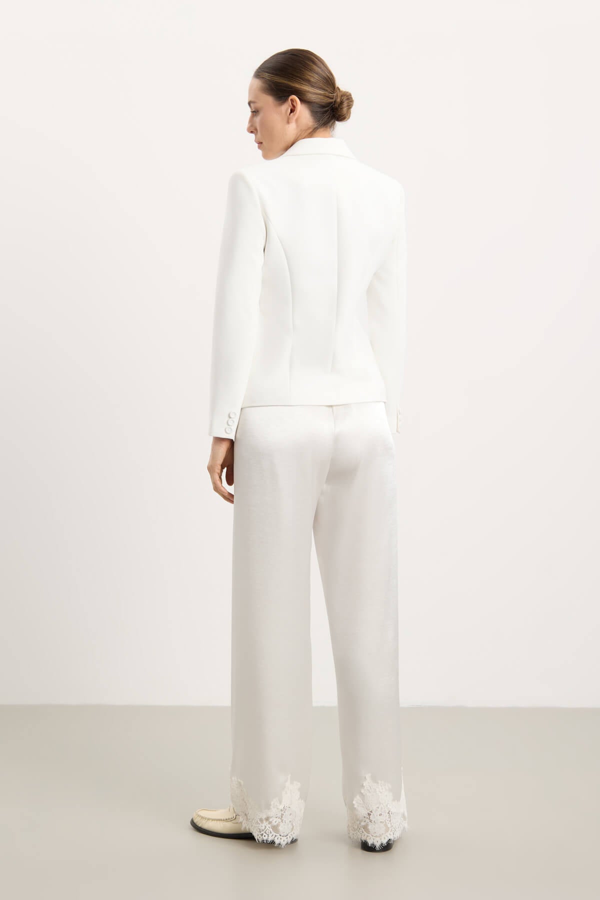 Ames Lace Pants - Cream