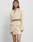 Berlin Cropped Blazer - Nude