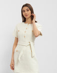 Taylor Boucle Dress - Off-White