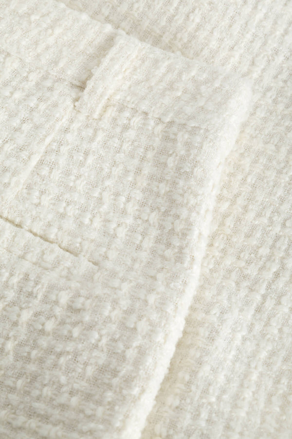 Verona Boucle Shorts - Off-White